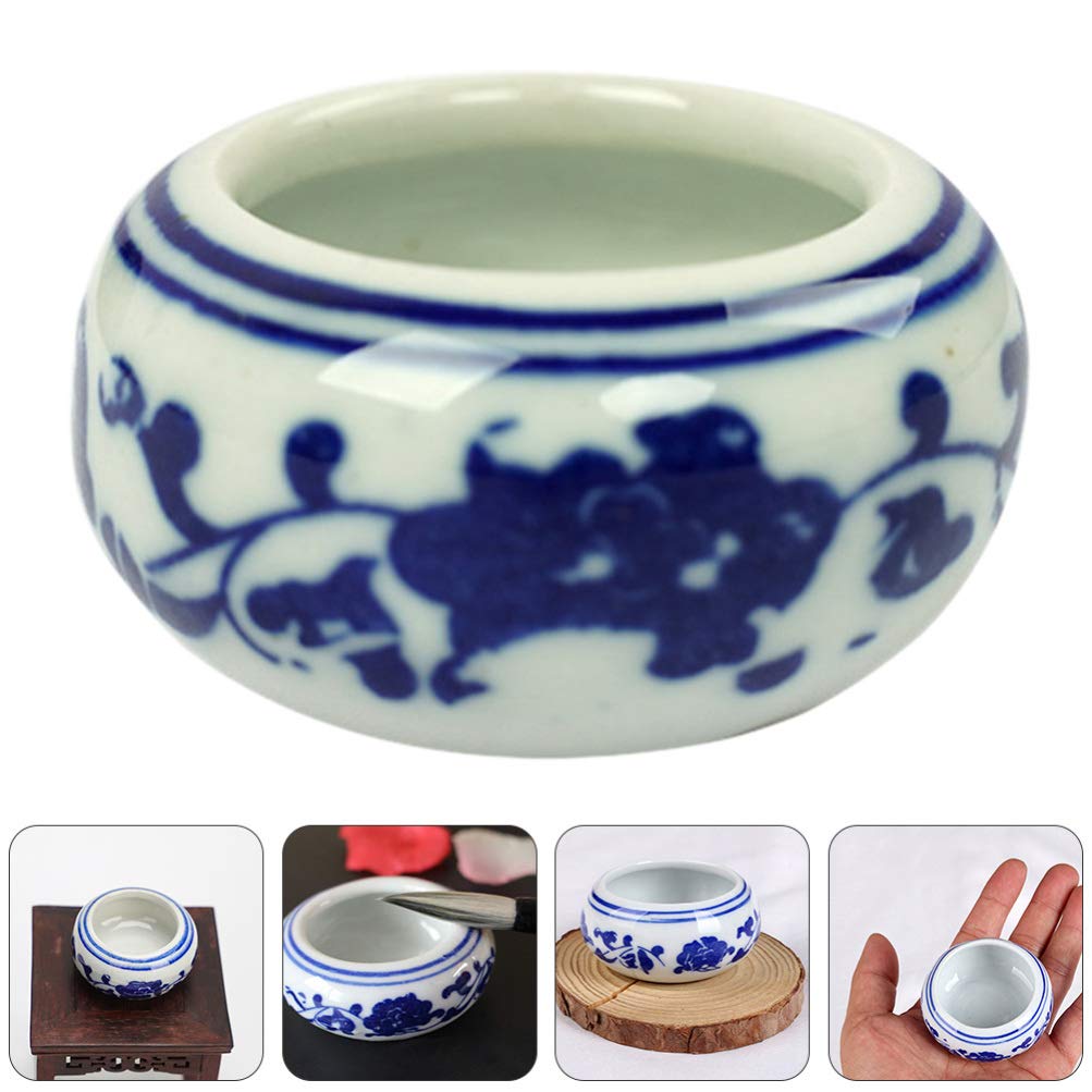 Amazon.com: NUOBESTY Ceramic Ink Dish Mini Porcelain Inkwell for